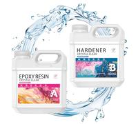 Funxim Crystal Clear Epoxy Resin Kit 2L/68oz - Self Leveling & Bubble Free Casting Resin and Hardener, Coating Resin for Jewelry Making, DIY Art, Mold Casting, Wood, Craft Decoration