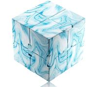 Funxim Infinity Cube Fidget Toy Cube suitable for Adults & Kids, Blue | Fidget Finger Toy Stress and Anxiety relief, Killing Time Fidget Toys Infinite Cube suitable for Office Staff
