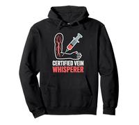 Funy Certified Vein Whisperer Phlebotomy Phlebotomist Pullover Hoodie