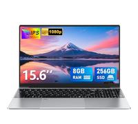 FUNYET 15.6-inch N4000 Netbook, 8GB RAM DDR4 256GB SSD Laptop, 180° Opening and Closing Angle computer, IPS FHD 1920 * 1080 Laptop, 5000mAh, WIFI 5, TF Card Slot, USB3.0, Win11pro notebook