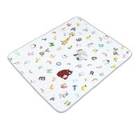 FUNYKICH 150x180cm Folding Wildlife Playpen Mat, 1cm Thick Padded | Baby Crawl Mat, Baby Play Mat, Foldable Kids Playmat, Large Babies Activity Play Mat, Non-Slip