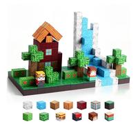 FUNYKICH Magnetic Blocks for Kids, 300PCS Magnetic Building Cube Game, Constructions Toys for Boys & Girls Age 3-10, STEM Montessori Stacking Toy, Sensory Tiles Building Birthday Toys for Toddlers