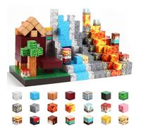 FUNYKICH Magnetic Blocks for Kids, 470PCS Magnetic Building Cube Game, Constructions Toys for Boys & Girls Age 3-10, STEM Montessori Stacking Toy, Sensory Tiles Building Birthday Toys for Toddlers