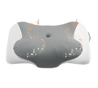 FUNYKICH Memory Foam Pillow with White Noise, Sound is Transmitted Through Bone Conduction Technology, Won't Disturb Your Partner's Sleep, Washable Cooling Ice Silk Cover, Dual-height (8cm/11.5cm)