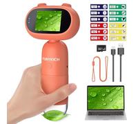 FUNYKICH Microscope for Kids with 32GB Memory Card & 12 Microslide, 2 Inch IPS Screen 1000X Handheld HD Digital Microscopes, PC Compatible, Science Edu Fun Birthday Gifts Toys for Children Students