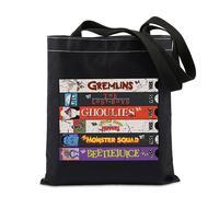 FUNYSO 80s Halloween Movie Lover Gift Horror Movie Inspired Gift Gremlins Lover Monster Movie Gift Tote Bag (80s Halloween UK)