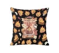 FUNYSO Anime Inspired Pillowcasen Calcifer Anime Lover Gift Calcifer's Cafe May All Your Bacon Burn Pillow Cover (BACON BURN pc uk)