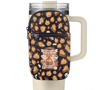 FUNYSO Anime Inspired Water Bottle Bag Calcifer Anime Lover Gift Calcifer's Cafe May All Your Bacon Burn Tumbler Pouch (CALCIFER'S WB Pouch UK)