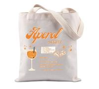 FUNYSO Aperol Spritz Tote Bag - Italian Cocktail Lover Gift - Aperol Orange UK