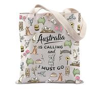 FUNYSO Australia Calling Tote Bag - Landmark Theme Travel Lover Gift