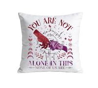 FUNYSO BG3 Inspired Pillowcasen Astarion High Elf Gaming Gift Astarion Rogue Gift You Are Not Alone In This Pillow Cover (NOT ALONE pc uk)