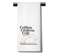 FUNYSO Book Lover Gift JA Novelist Gift Literary Gift Pride Prejudice Book Lover Gift Excellent Boiled Potatoes Kitchen Towel (Boiled Potatoes UK)