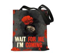 FUNYSO Broadway Musicals Gift Theatre Nerd Gift Tote Bag (Wait for Me Musicals UK)