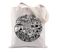 FUNYSO Broadways Musical Gift Sound Music Gift Musical Theatre Inspirational Gift Music Lover Gift Tote Bag (sound music UK)