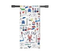 FUNYSO Cape Cod Est 1602 New England Kitchen Towel Maine Lobster Gift Coastal Beach Tea Towel Gift for Travel Lover (Cape Towel uk)