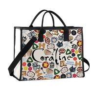 FUNYSO Cartoon Movies Inspired Reusable Grocery Bag Horror Gift Fantasy Film Tote Bag Cosplay Gift (Coral LTote UK)