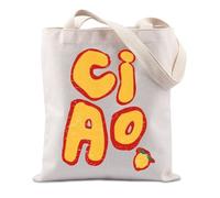 FUNYSO Ciao Lemon Gift Italian Lemon Gift Limoncello Lover Gift Cottagecore Ciao Lemon Italy Travel Tote Bag (Ciao Lemon UK)