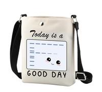 FUNYSO Cute Molecular Biology Crossbody Bag Today Is A Shoulder Bag Gift for Laboratory Scientist Hospital Lab Tech Gift (Today Is CR UK)