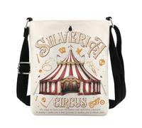 FUNYSO Dark Romance Book Merch Smut Gift Book Lover Reader Messenger Bag Silveria Circus Crossbody Bag (SILVERIA CIRCUS uk)