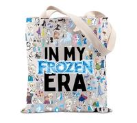 FUNYSO Elsa Anna Inspired Gift World Of Ice And Snow Princess Gift Princess Cartoon Movie Lover Gift Tote Bag (Elsa Anna TOTE UK)
