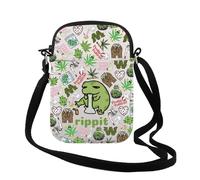 FUNYSO Frog Cannabis 420Gift Marijuana Smoker Shoulder Bag Weed Lover Gift Stoner Frog Crossbody Bag for Women (rippit Cr uk)