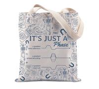 FUNYSO It's Just A Phase Gift MRI Tech Specialist Gift Radiology Radiologist Phase Encoding Tote Bag (Just a zyx uk)