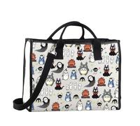 FUNYSO Japanese Anime Tote Bag Anime Lover Gift for Women Animated Movie Gift Cartoon Lover Merch (four cartoon Tote UK)