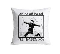 FUNYSO JJK Gift Manga Merch Anime Lover Gift JJK Anime Inspired Pillowcase I'll Murder You Pillow Cover (AH HA AH Pillowcase UK)