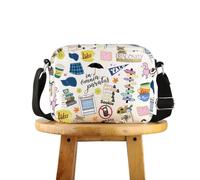 FUNYSO Luke's Diner Merch Gilmore TV Show Inspired Gift Stars Hollow Fans Crossbody Bag (gil-more HCross uk)