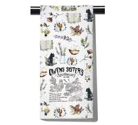 FUNYSO Midnight Margaritas Gift Magic Witches Gift Sisters Sally Merch Sisters Apothecary Kitchen Towel (OWENS SISTER'S Towel uk)