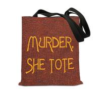 FUNYSO Murder TV Show Inspired Gift Jessica Fans Gift Crime Show Lover Halloween Murder Themed Tote Bag (Murder TV Show UK)
