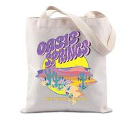 FUNYSO Oasis Springs Gift Desert World Gift Game Player Gift Video Game Lover Gift Sims Player Tote Bag (Oasis Springs UK)
