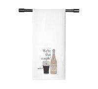 FUNYSO Our Favourite Drinks Chicken Gift We’re That Couple Wine Lover Kitchen Towel Wedding Drinking Lover Gift for Women Wife (That Couple Towel uk)