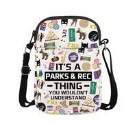 FUNYSO Parks TV Show Inspired Gift Rec TV Merchandise Recreation Comedy TV Show Lover Gift Crossbody Bag (parks show cb UK)