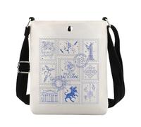 FUNYSO Percy J. Inspired Gift Percy Trident Film Lover Gift Bookworm Gift Heroes Gift Crossbody Bag for Percy J. Bookish