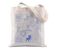 FUNYSO Percy J. Inspired Gift Percy Trident Film Lover Gift Bookworm Gift Heroes Gift Tote Bag for Percy J. Bookish (Percy J. TOTE UK)