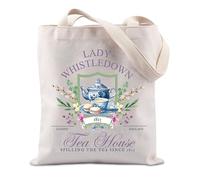 FUNYSO Regency Bridge Book Inspired Gift England TV Show Inspired Gift Historical Drama Lover Tote Bag (WHISTLEDOWN UK)