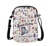 FUNYSO Rhode Island The Ocean State Gift Rhode Island Trip Gift Ocean State Summer Vacation Travel Crossbody Bag (Rhode Island uk)
