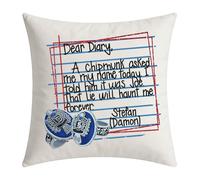 FUNYSO Salvatore Brothers Gift TV Show Inspired Throw Pillow Covers Decorative Pillowcase Cushion Cover Living Room (Dear Diary PC uk)