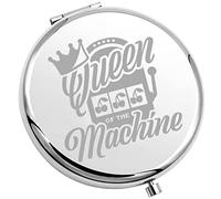 FUNYSO Slot Machine Inspired Compact Mirror Queen of The Machine Gambling gift Casino Lover Gifts Slot Machine Themed Gifts (The Machine Mirror UK)