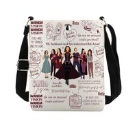FUNYSO Super Hero Movie Inspired Gift Wanda gift Witch Movie Gift Anti-Hero Movie Gift Crossbody Bag (wanda witch cb UK)