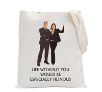 FUNYSO SVU TV Show Gift Law Crime Merch Law Detective Team Gift Life Without You Would Be Especially Heinous Tote Bag (ESPECIALLY HEINOUS UK)
