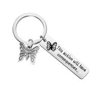 FUNYSO This Action Will Have Consequences Gift Arcadia bay Strange Game Video Game Player Keychain (This Action uk)