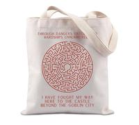 FUNYSO Through Dangers Untold Gift Labyrinth Lover Movie Inspired Tote Bag (Through Dangers UK)