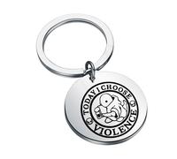 FUNYSO Today I choose Violence Tonberry FF Game players Damage Dealt Classic Rebirth Gaming Gift Keychain (choose Violence uk)