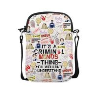 FUNYSO True Crime TV Show Merchandise Spencer Lover Gift Criminal TV Show Inspired Crossbody Bag (MINDS cb UK)