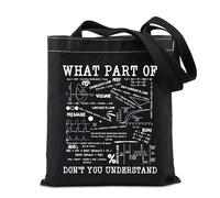 FUNYSO What Part Of Don't You Understand Respiratory Therapist Gift RT Doctor Appreciation Gift Tote Bag (What part RT UK)