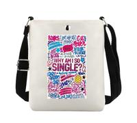 FUNYSO Why Am I So Single Gift Musical Theatre Gift Broadway Musical Lover Gift Actor Actress Gift Crossbody Bag (So Single cb UK)