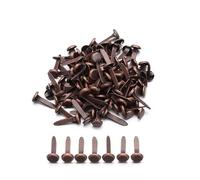 FUNZE 100 Pcs Vintage Metal Plated Brads Splitpin Spikes Embellishment Clasp Paper Fastener Album Scrapbooking Handmade Crafts Decor