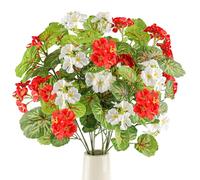 Funzhan 4pcs Artificial Greenery Stem 78 CM Long with Fake Silk Flowers Leaves Indoor Decor Faux Floral Arrangement for Vase Filler DIY Table Shelf Home Wreath Bouquets Spring
